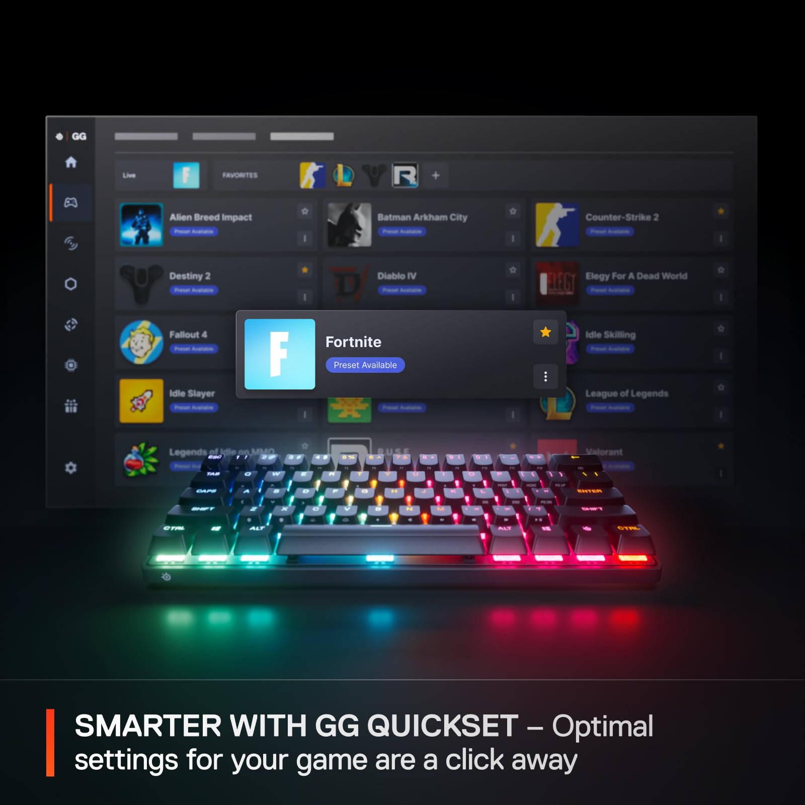 SteelSeries Apex Pro Mini Gen 3 - 60% Gaming Keyboard - OmniPoint 3.0 Hall Effect Switches - English QWERTY 13