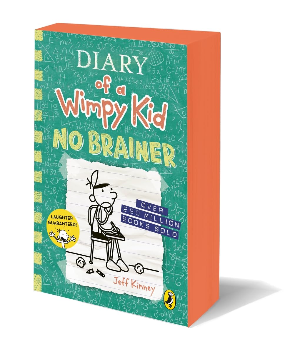 Puffin Diary of a Wimpy Kid: No Brainer (Book 18) by Jeff Kinney | Paperback