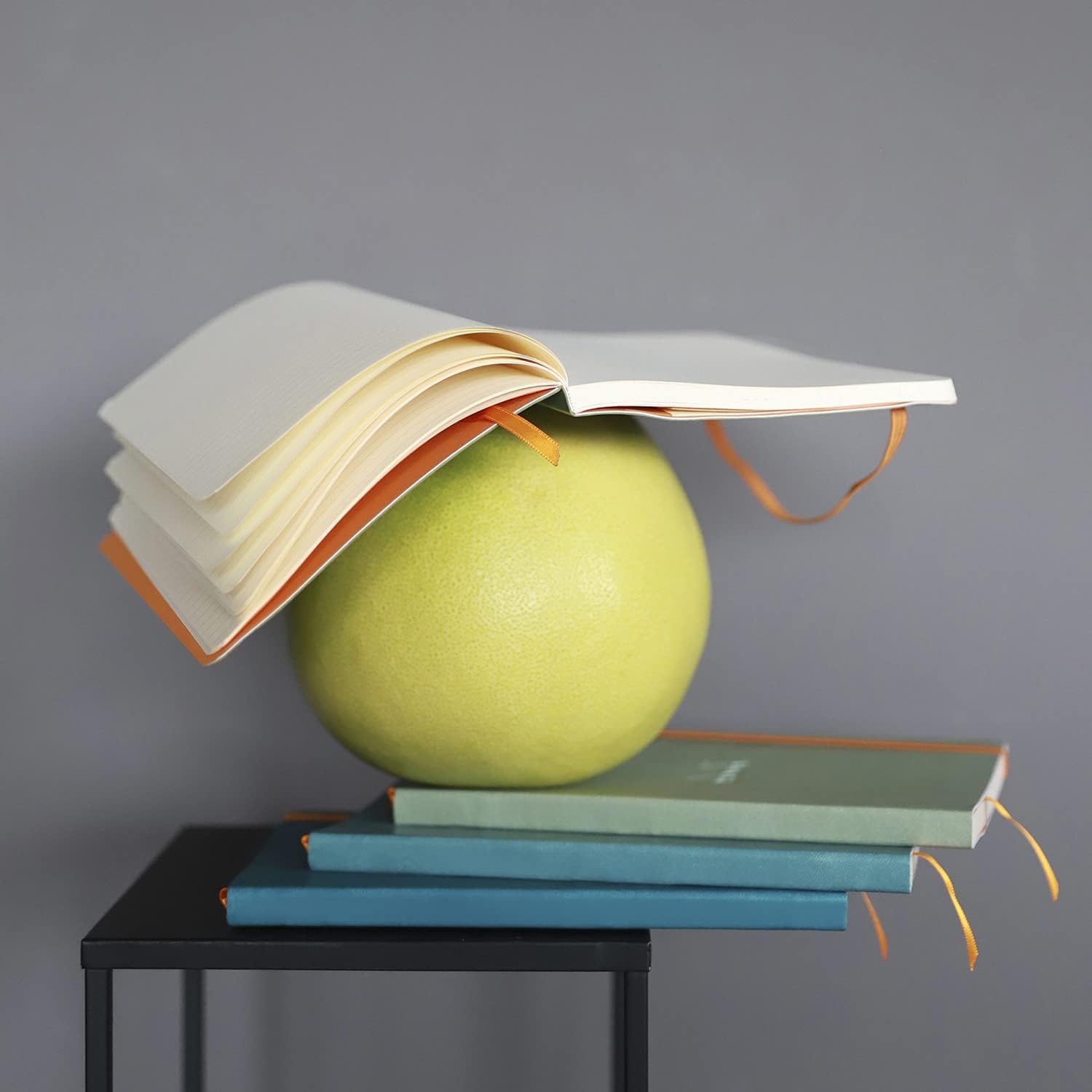 Rhodia Rhodiarama Soft Notebook - A5 Dotted | 160 Pages Ivory Paper 90 g/m² | Peacock Faux Leather 4