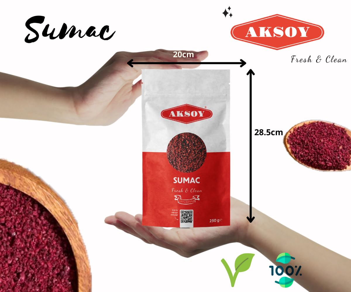 Aksoy Ground Sumac 1KG - Authentic Turkish Spice, Resealable Pouch for Freshness 4