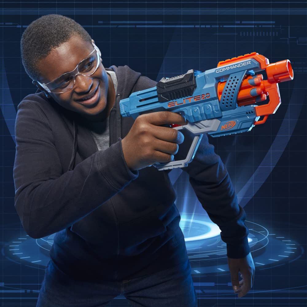 Nerf Elite 2.0 Commander RC-6 Blaster with 12 Nerf Darts | Slam Fire Action | Fires up to 90 Feet 4