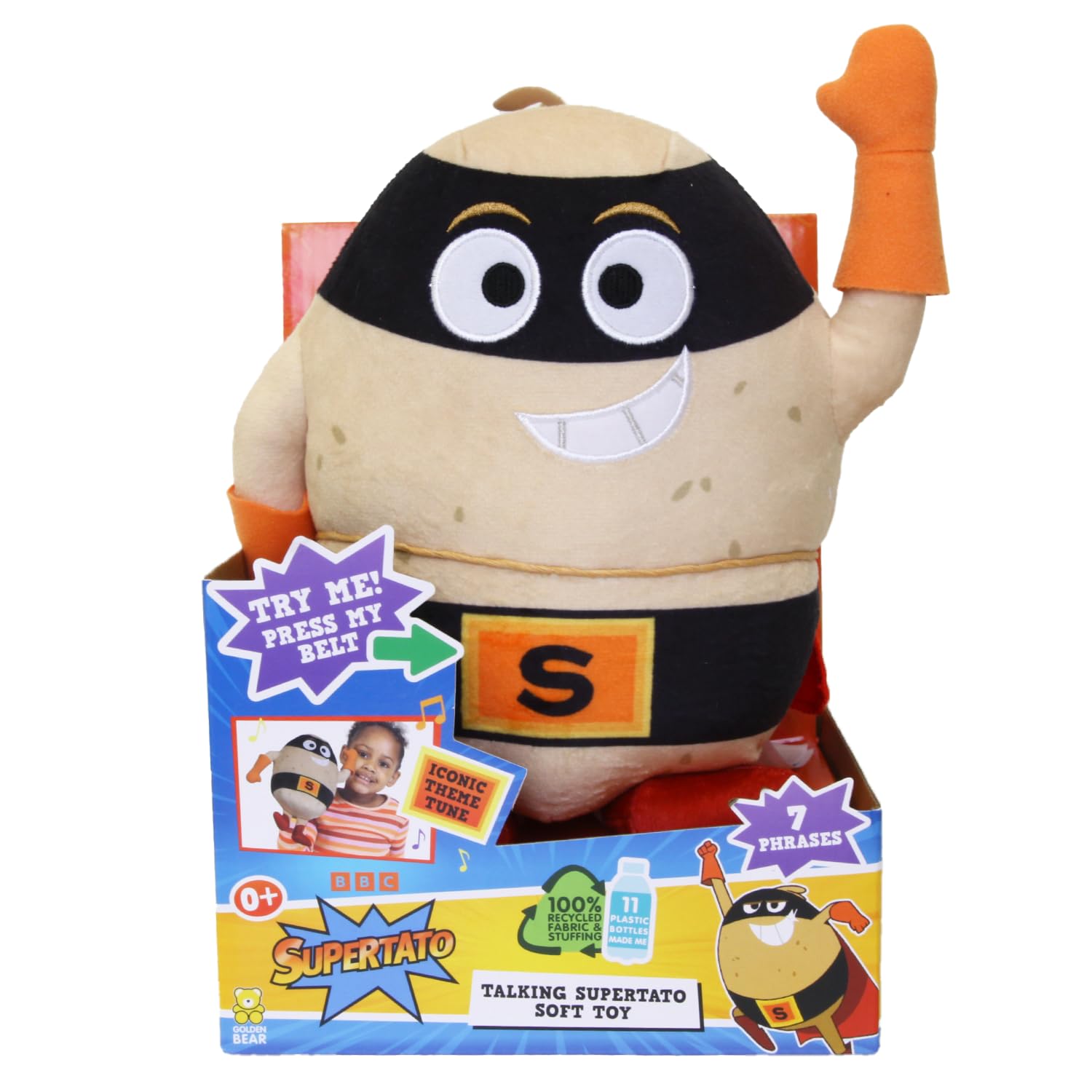 Supertato Talking Plush Toy - Superhero Cape & Sound Effects from CBeebies 10