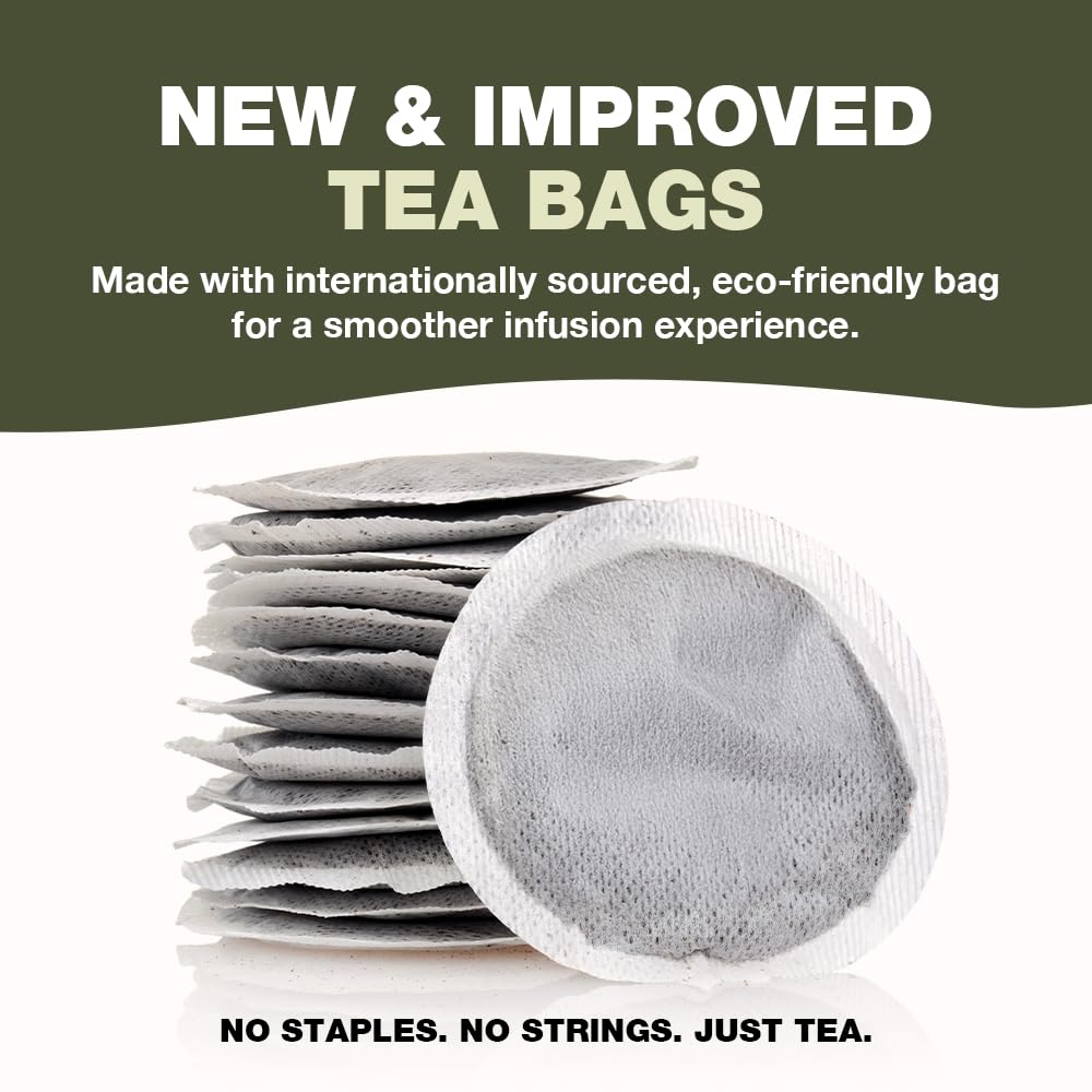 HANDPICK Holy Basil Tea Bags (100 Count) Caffeine-Free, Non-GMO Tulsi Leaves Herbal Tea