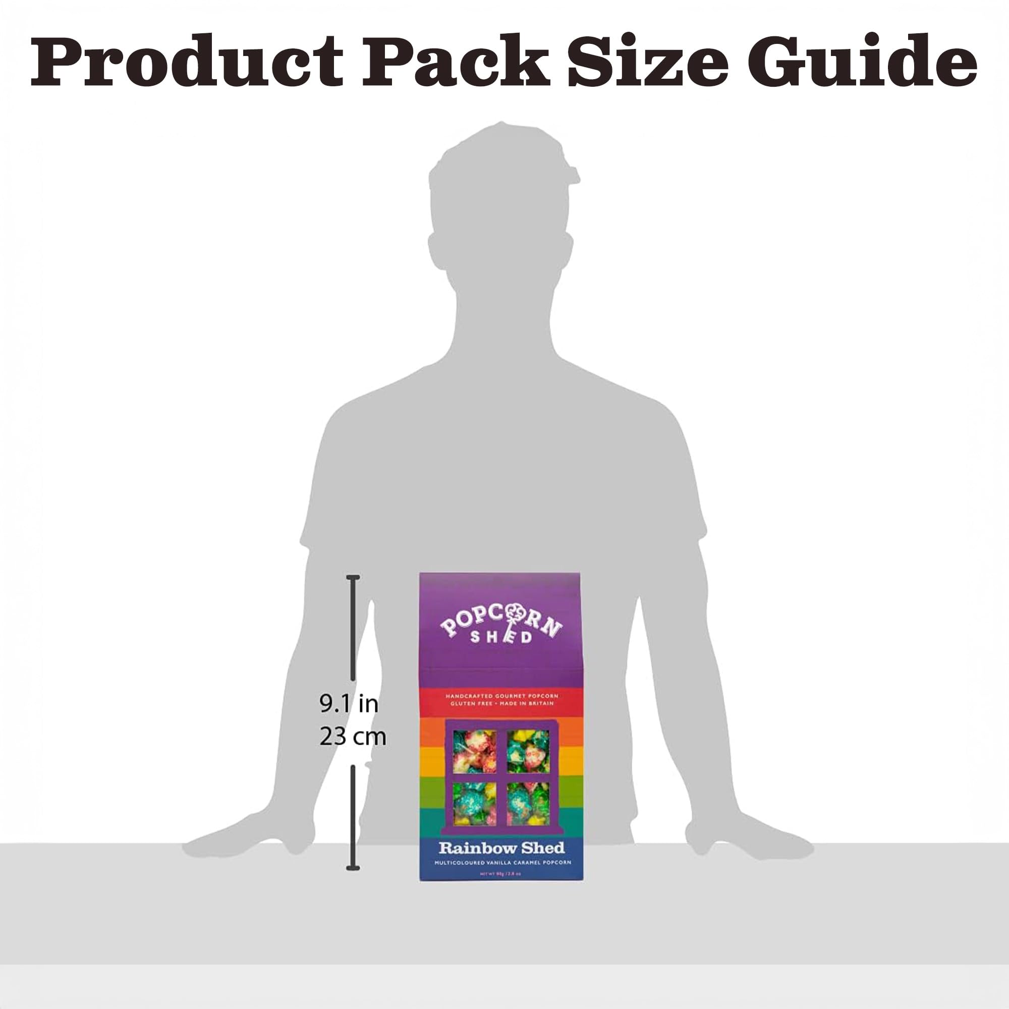 Popcorn Shed Rainbow Shed Gourmet Popcorn (1 x 80g) - Multicoloured Vanilla Caramel Snack 14