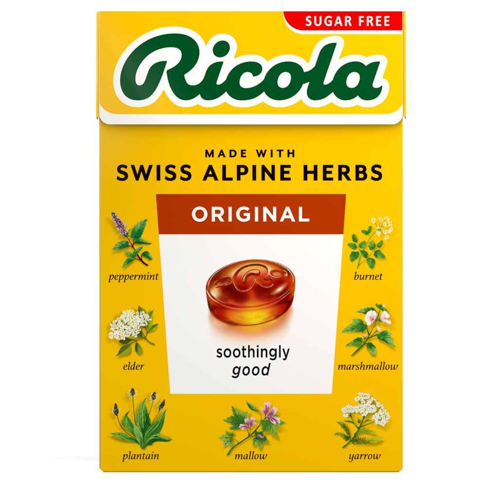 Ricola Original Sugar Free Swiss Herbal Sweets, Herb Drops, Sweet Box 45g - Pack of 20 Boxes 1