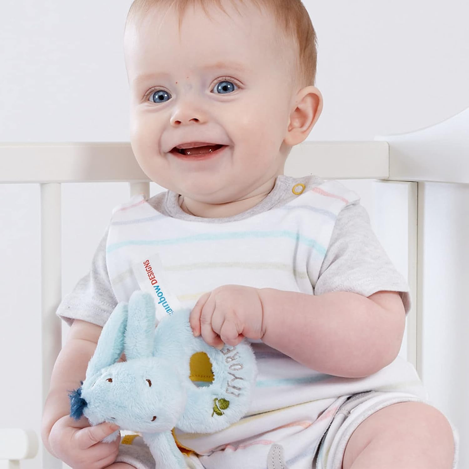 Eeyore Ring Rattle - Soft Plush Baby Toy for Newborns 3