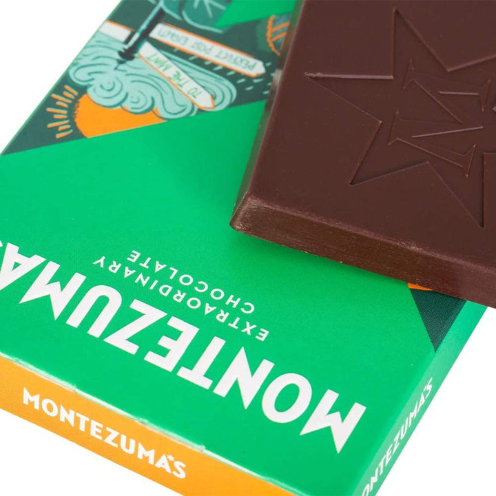 Montezuma - Royal Mint 74% Cocoa Dark Chocolate Bar, Organic Vegan Gluten-Free 90g