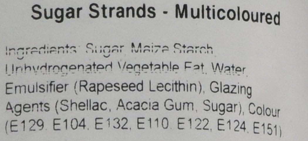 Twist Ingredients - Vermicelli Multicoloured Sprinkles 1 kg