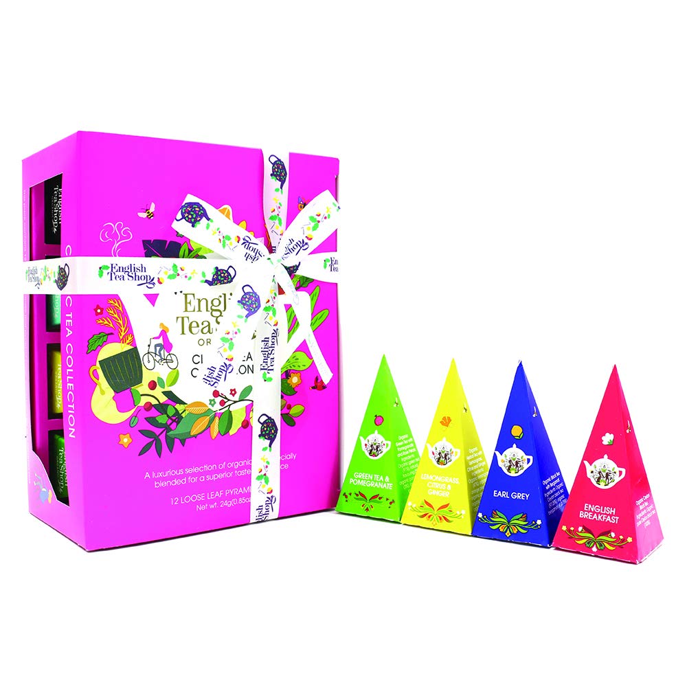 English Tea Shop Organic Classic Tea Collection Prism - 12 Pyramid Tea Bags 8