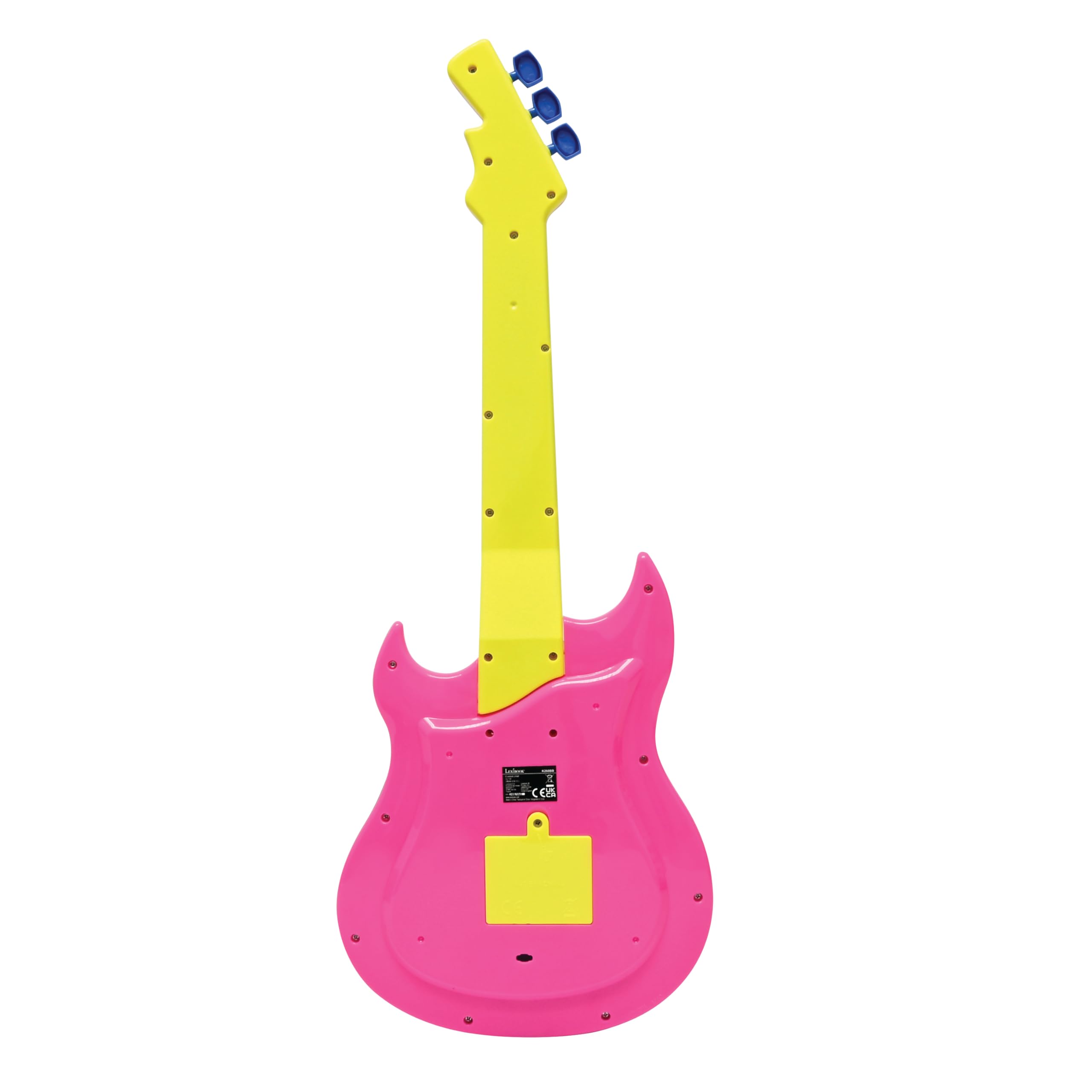 Barbie Electronic Guitar with Microphone & Glasses - 2 Play Modes, Light Effects, Pink/Yellow 12