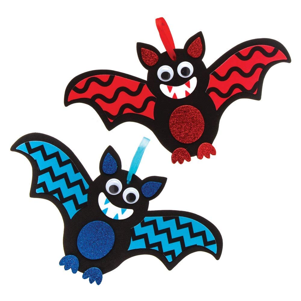 Baker Ross AW769 Halloween Bat Decoration Kit - Foam Craft for Kids Ages 3+
