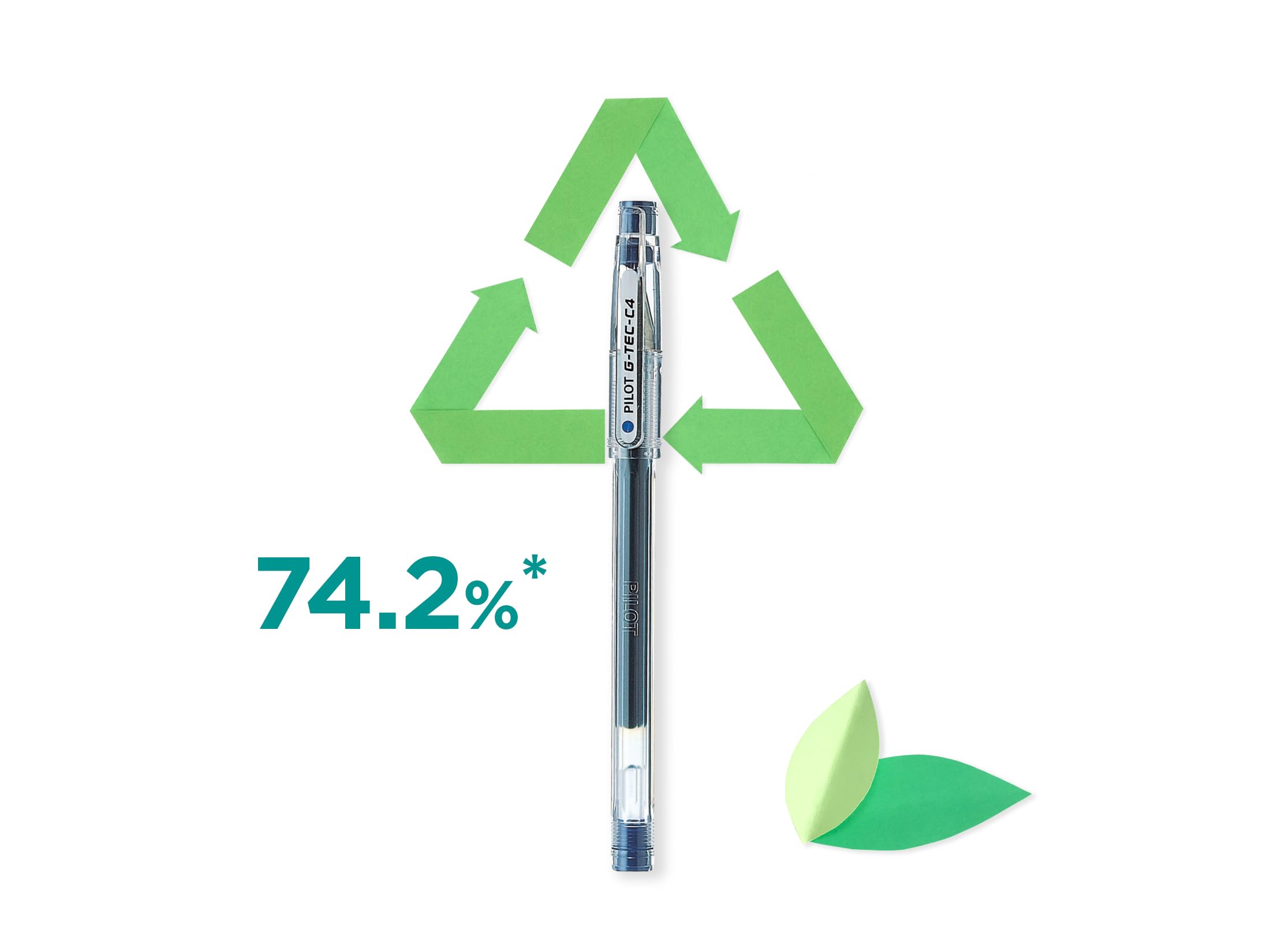 PILOT G-Tec C4 Gel Rollerball Pen - Ultra-Fine 0.2mm Line, Black Ink | Pack of 4 3