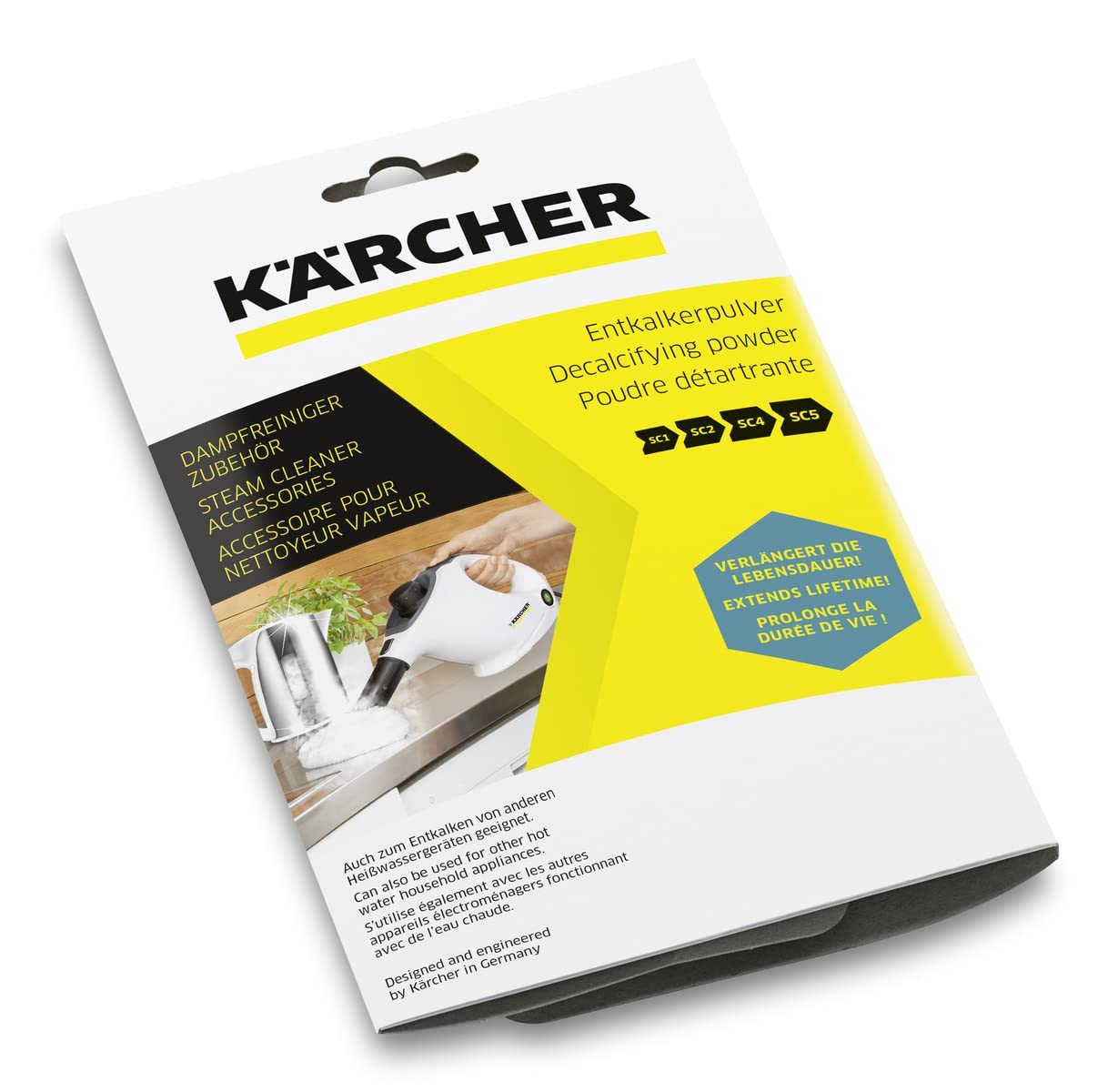 Kärcher RM 511 Descaler Powder for Steam Cleaners and Hot Water Devices | 6 x 17 g Pack 1