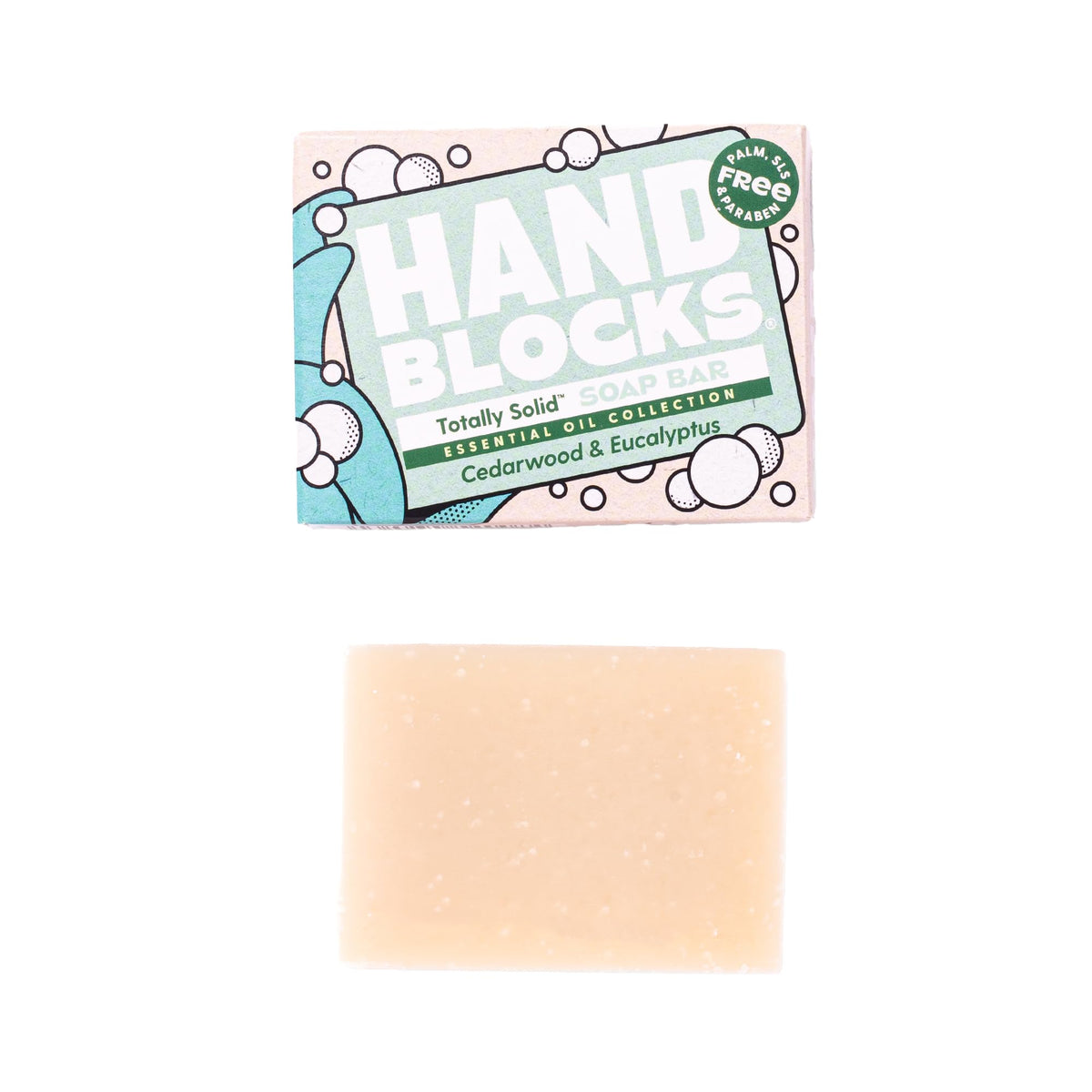 Shower Blocks Hand Blocks Soap Bar - Cedarwood & Eucalyptus - 100 g
