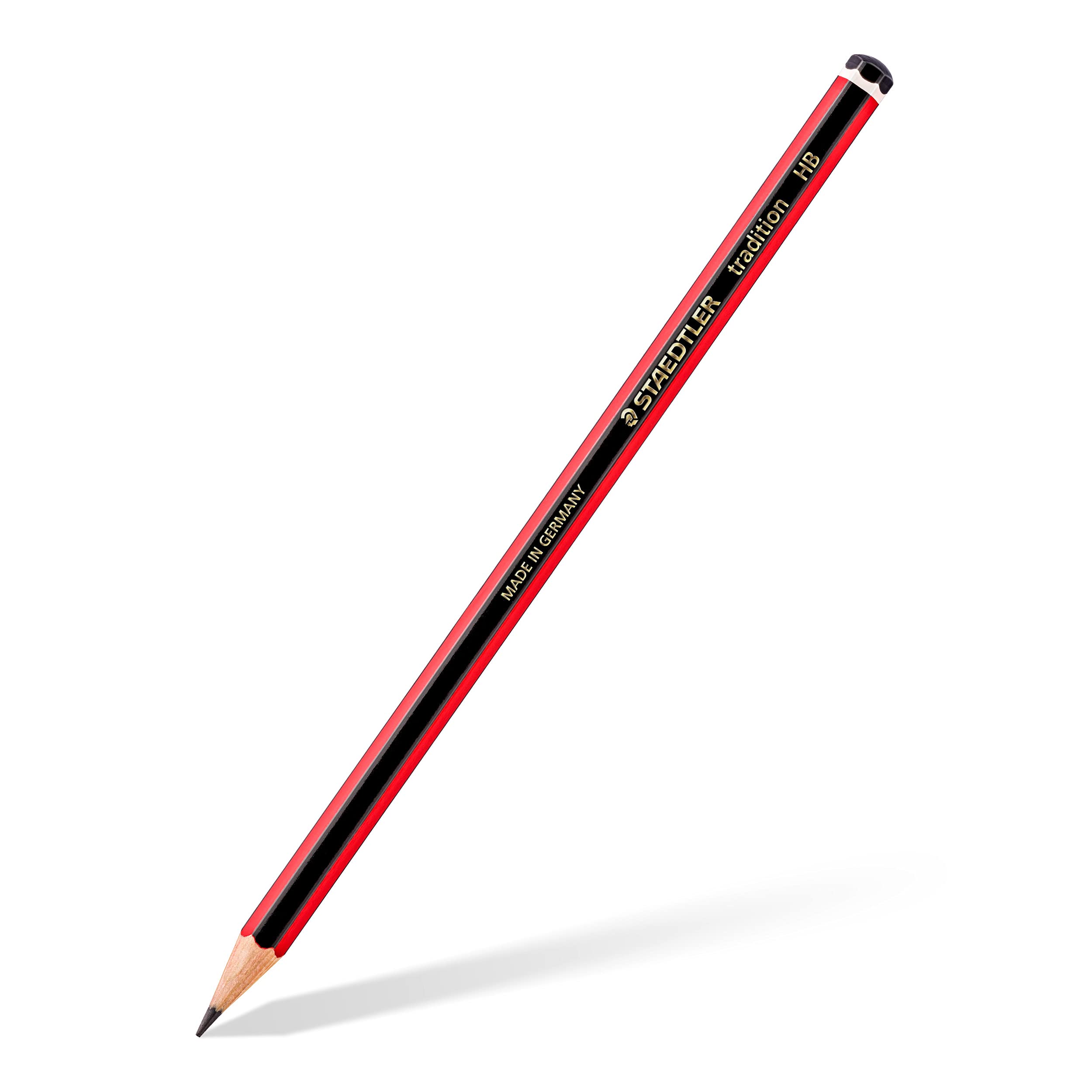 STAEDTLER Tradition Sketching Pencil (61 110C6) - 2B Hardness, Erasable, Black | Pack of 6 2