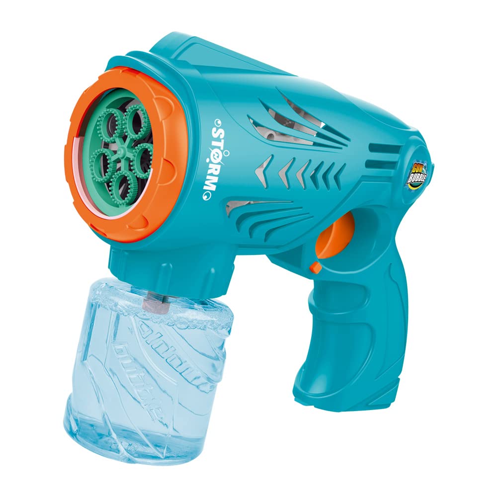 RAM ONLINE 2-in-1 Automatic Bubble Gun Maker for Kids | LED Lights | Plastic