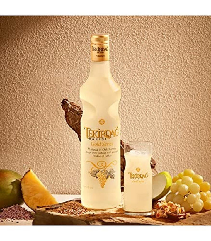 Tekirdag Rakisi Gold Series - 100% Fresh Grapes, Matured In Oak Barrels - 0.7L