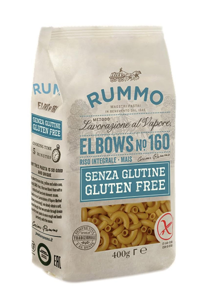 Rummo Gluten Free Elbow Pasta No.160 - Italian Rice & Corn Pasta