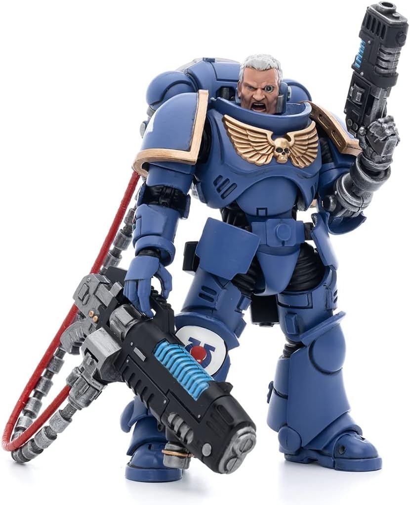 Bloomage Joytoy Warhammer 40K Ultramarines Hellblasters Sergeant Ulaxes Action Figure (JT5352)