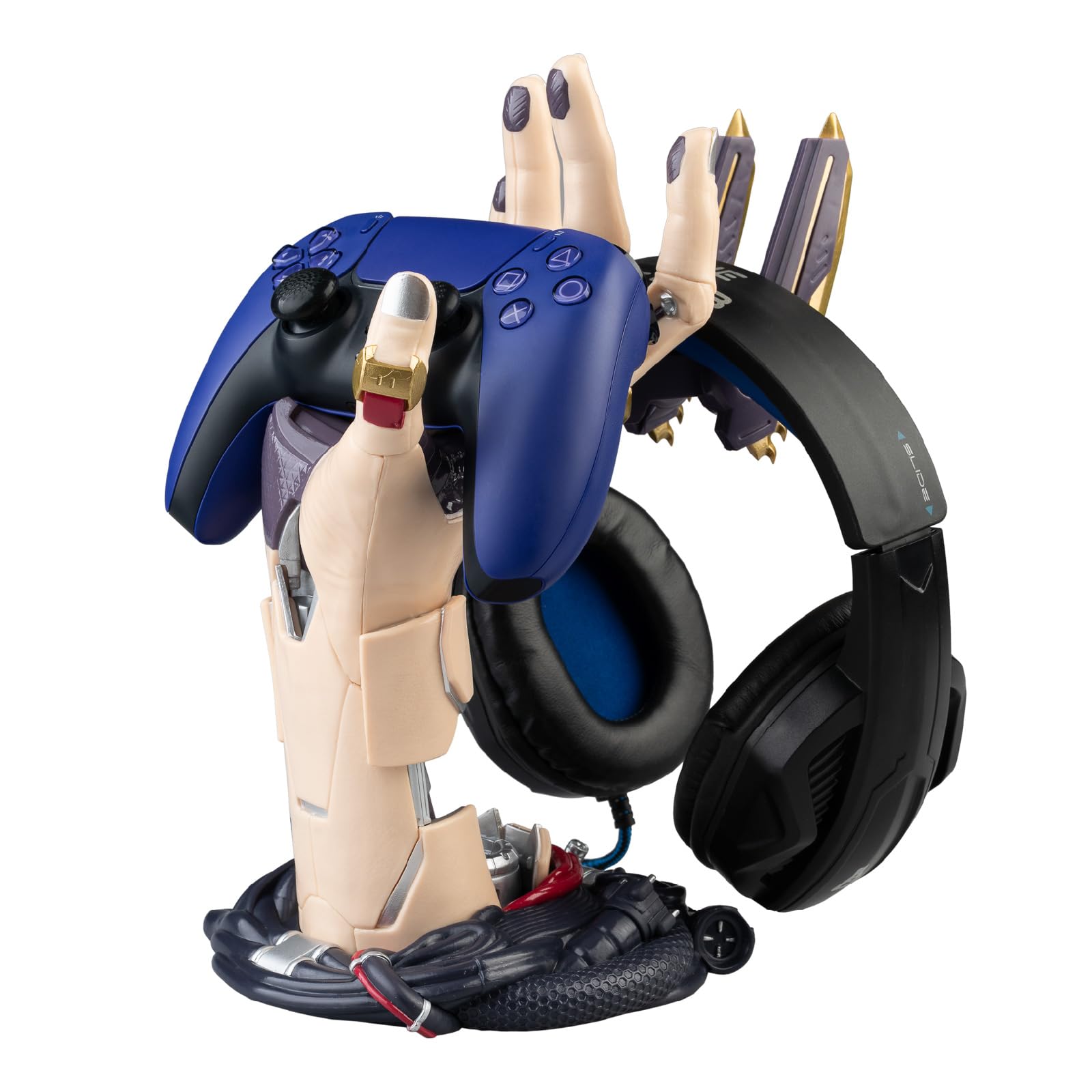 Cyberpunk Gaming Controller Holder & Headphone Stand for PS5, Xbox Series X|S - SOCA02