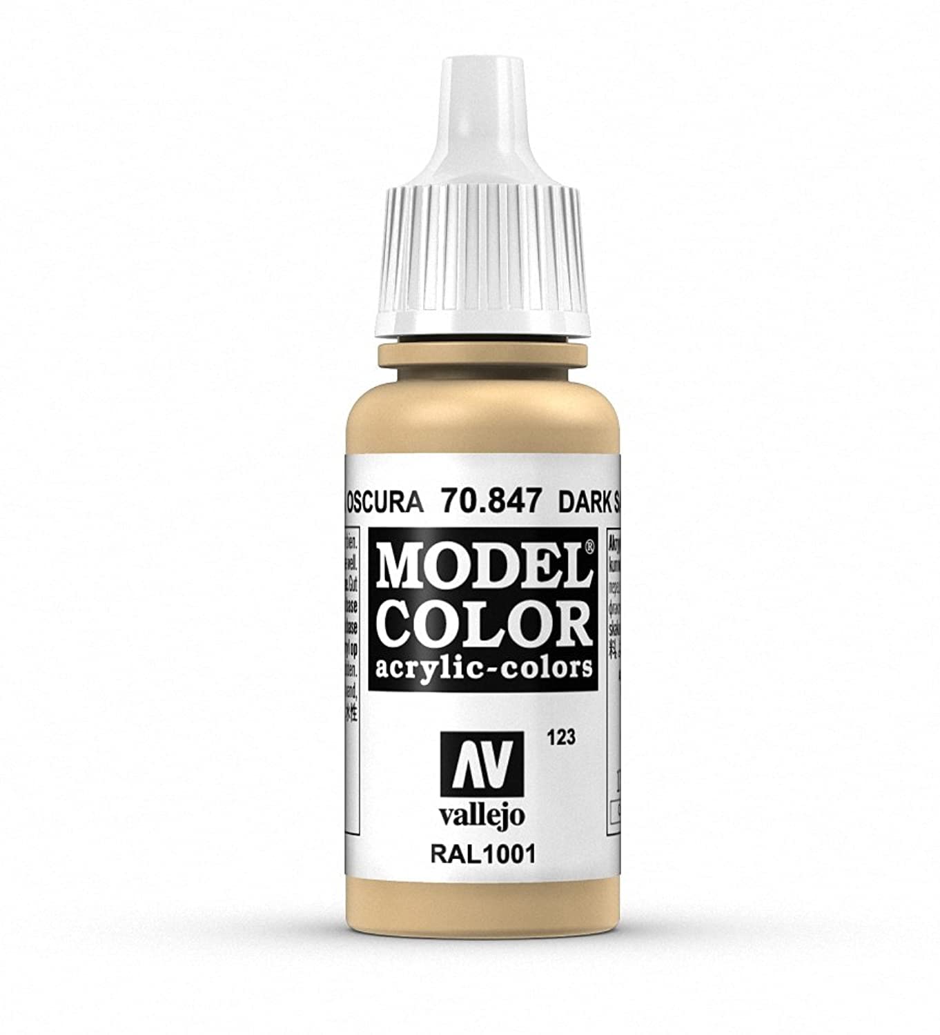 Vallejo Model Color Acrylic Paint - Dark Sand | 17 ml Bottle | Waterbased 1