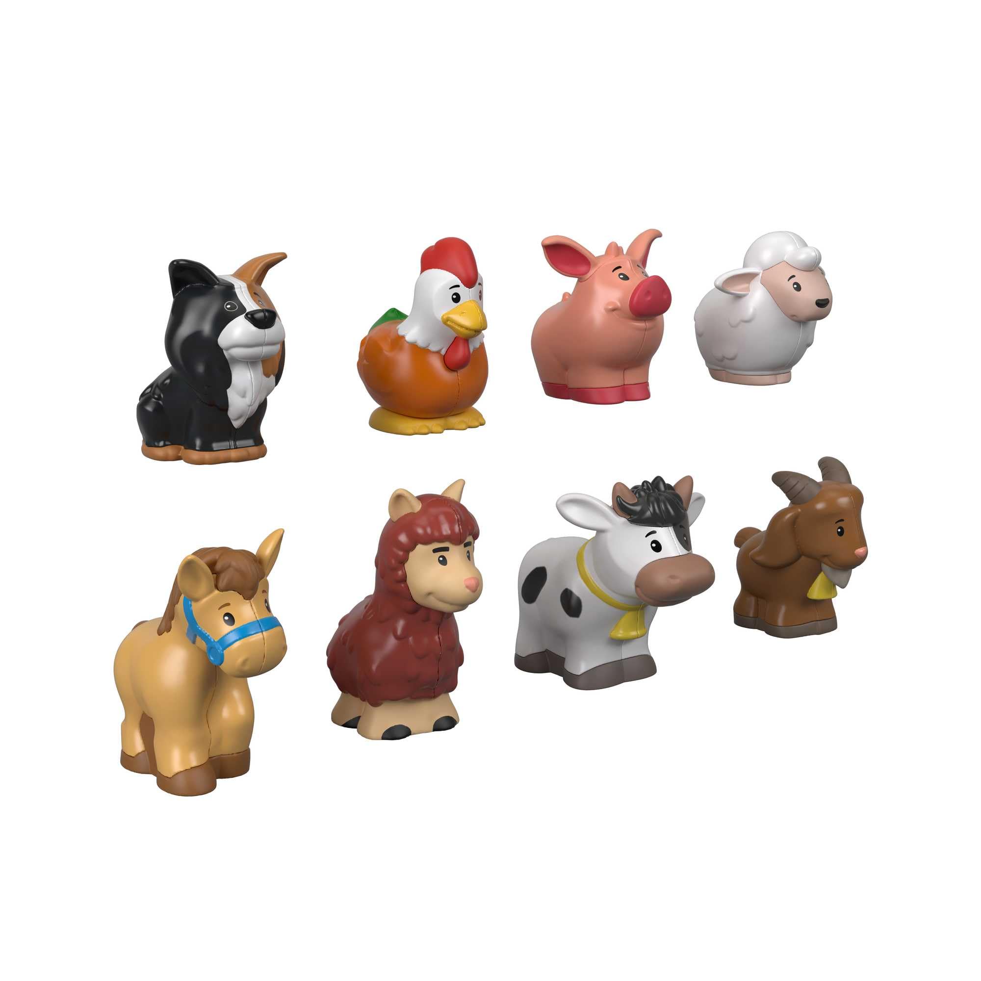 Fisher-Price Little People Farm Animal Friends 8-Piece Figure Set for Toddlers Ages 1+ 1