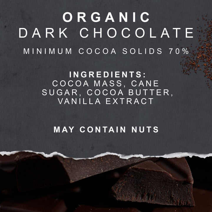 Green & Black's Organic 70% Dark Chocolate Bar, Rich & Intense, 90g (Pack of 15)