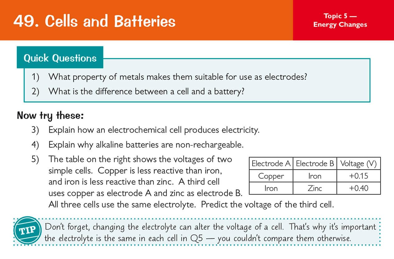 CGP 9-1 GCSE Chemistry AQA Revision Question Cards | 95 Cards for 2022 & 2023 Exams 8