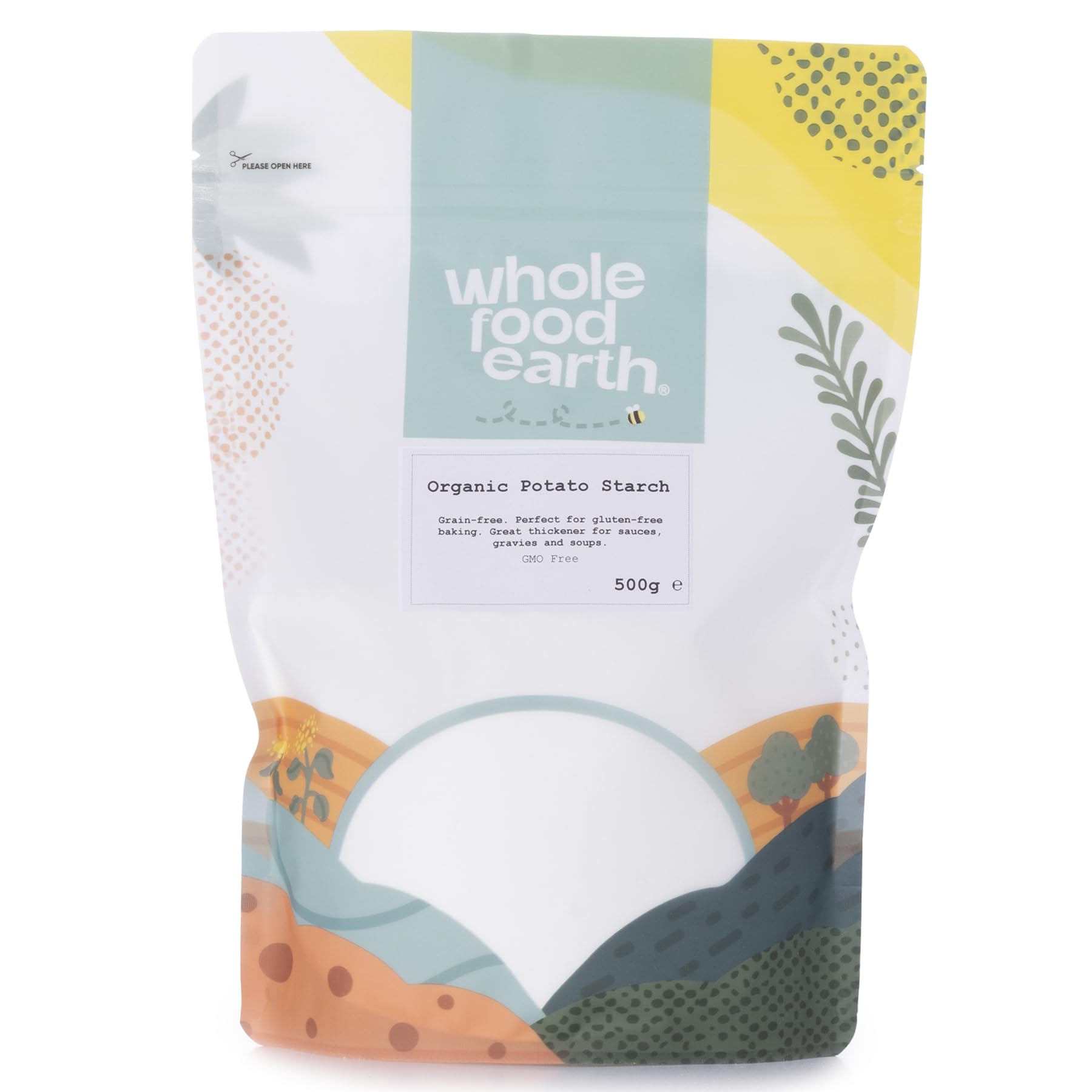 Wholefood Earth Organic Potato Starch - Natural Thickener & Stabiliser | 500g | Vegan, GMO Free 1