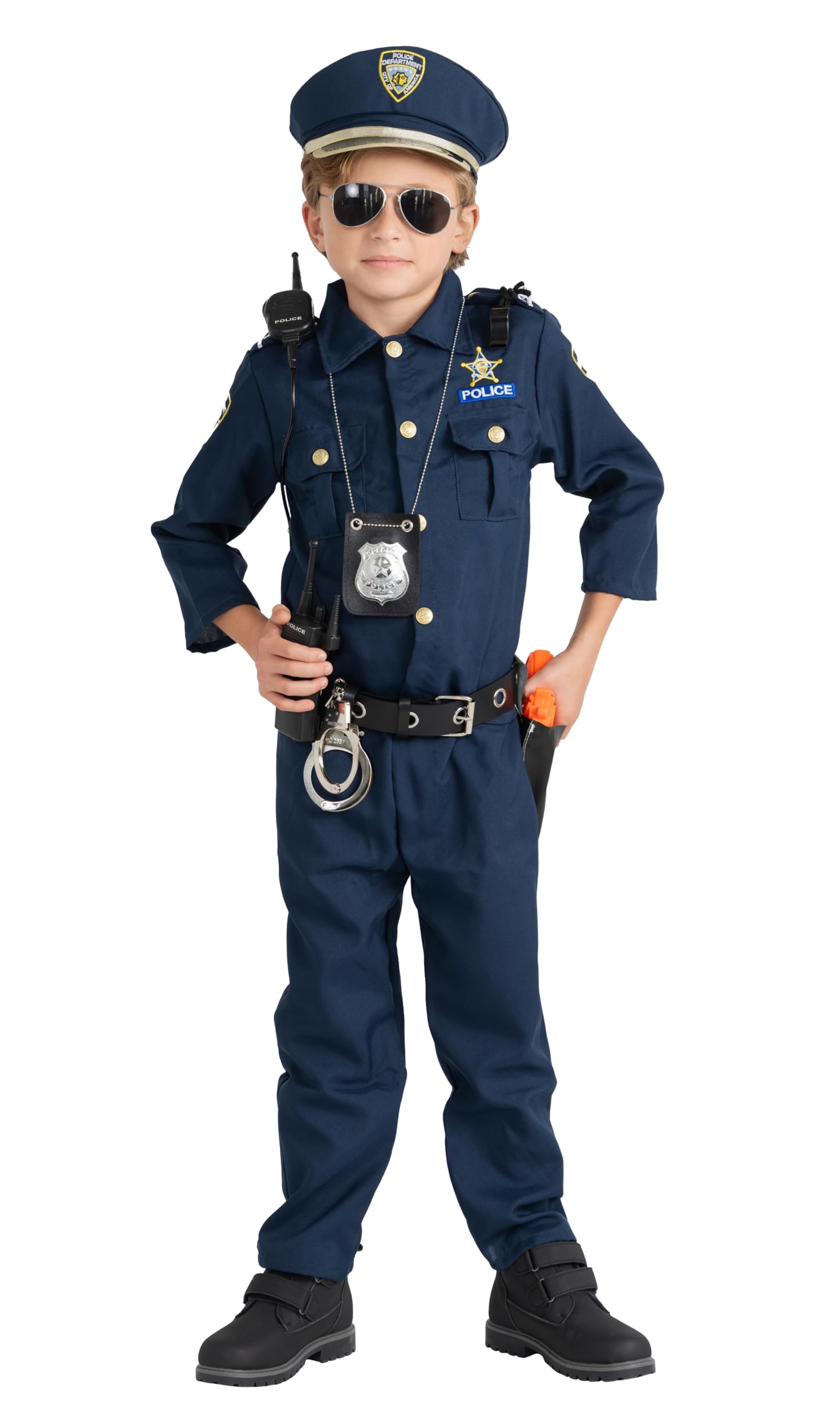 Dress Up America Police Costume for Boys - Includes Shirt and Pants 1