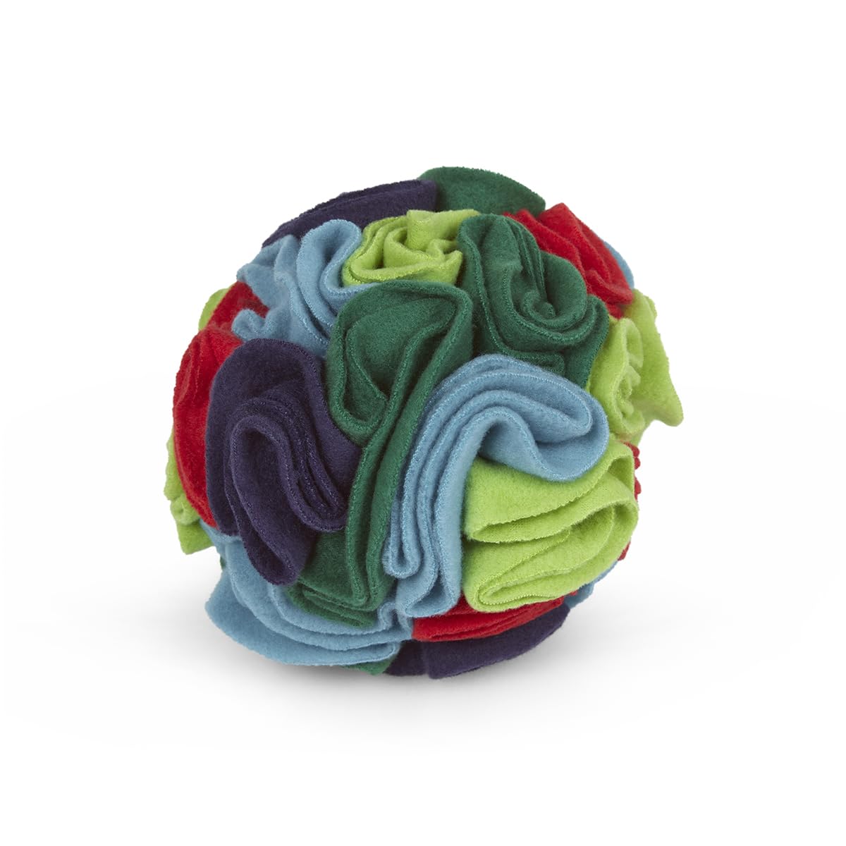 Petface Fabric Snuffle Ball Treat Puzzle Toy - Multi-Colour Polyester for Dogs