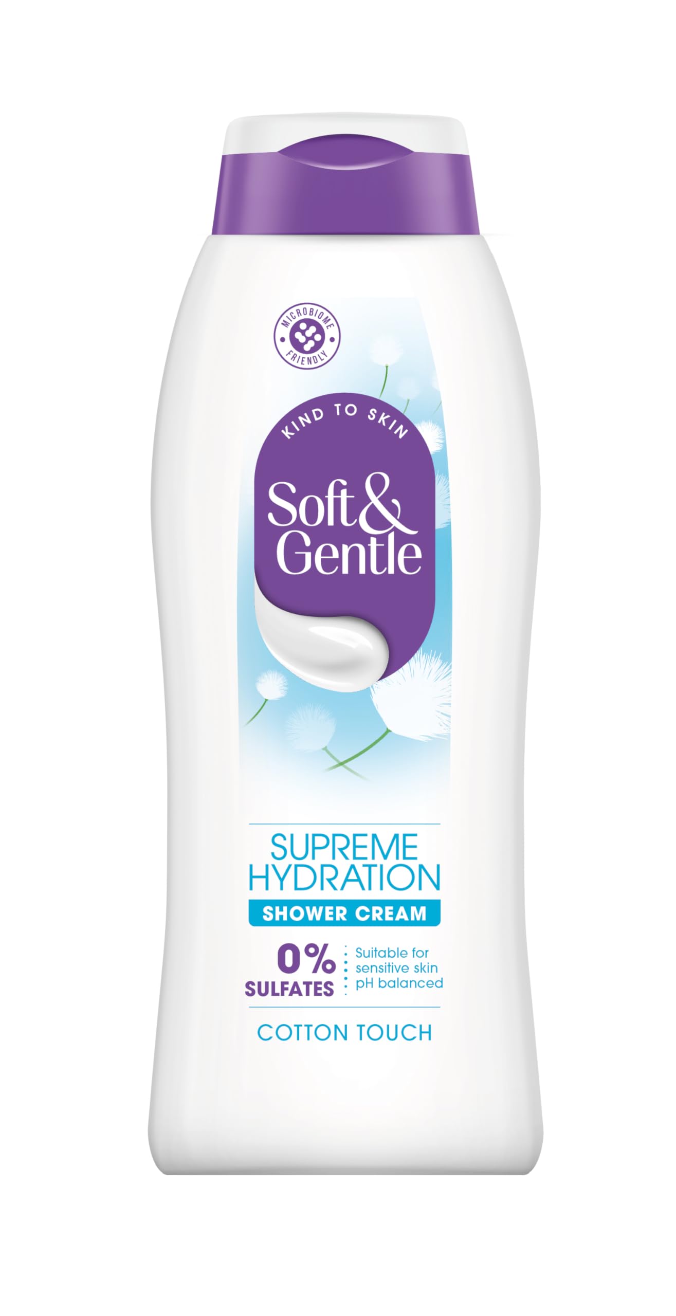 Soft & Gentle Cotton Touch Supreme Hydration Sulfate Free Shower Cream | 400 ml | For Women 1