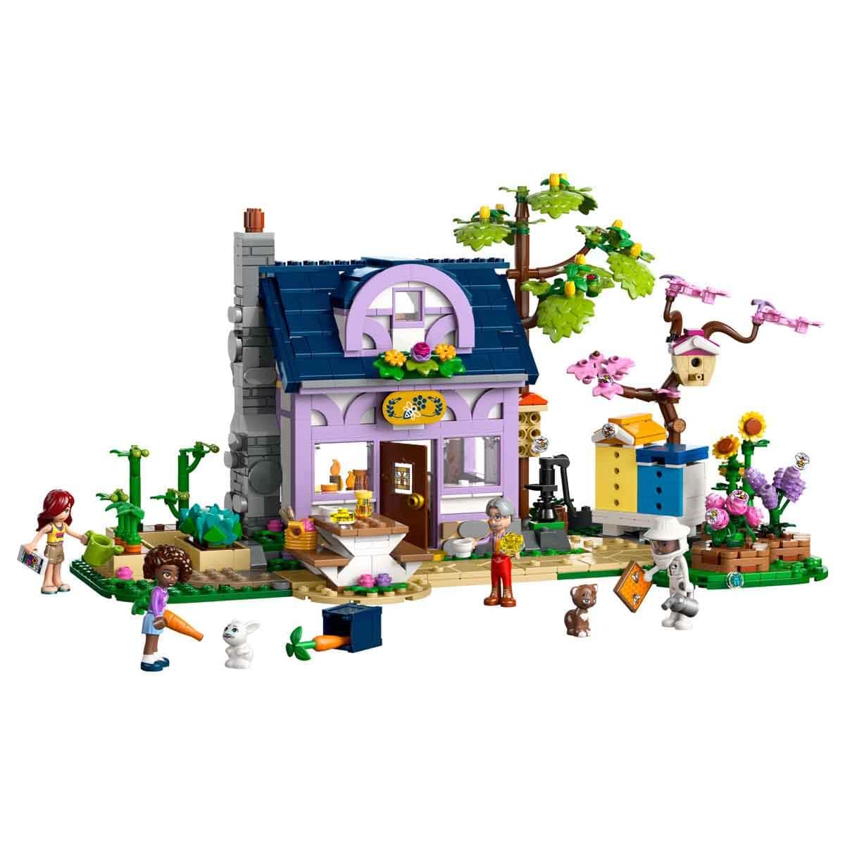 LEGO Friends Beekeepers’ House and Flower Garden Playset - 1161-Piece Building Set with 4 Mini Dolls, Cat and Rabbit Figures for Ages 12+