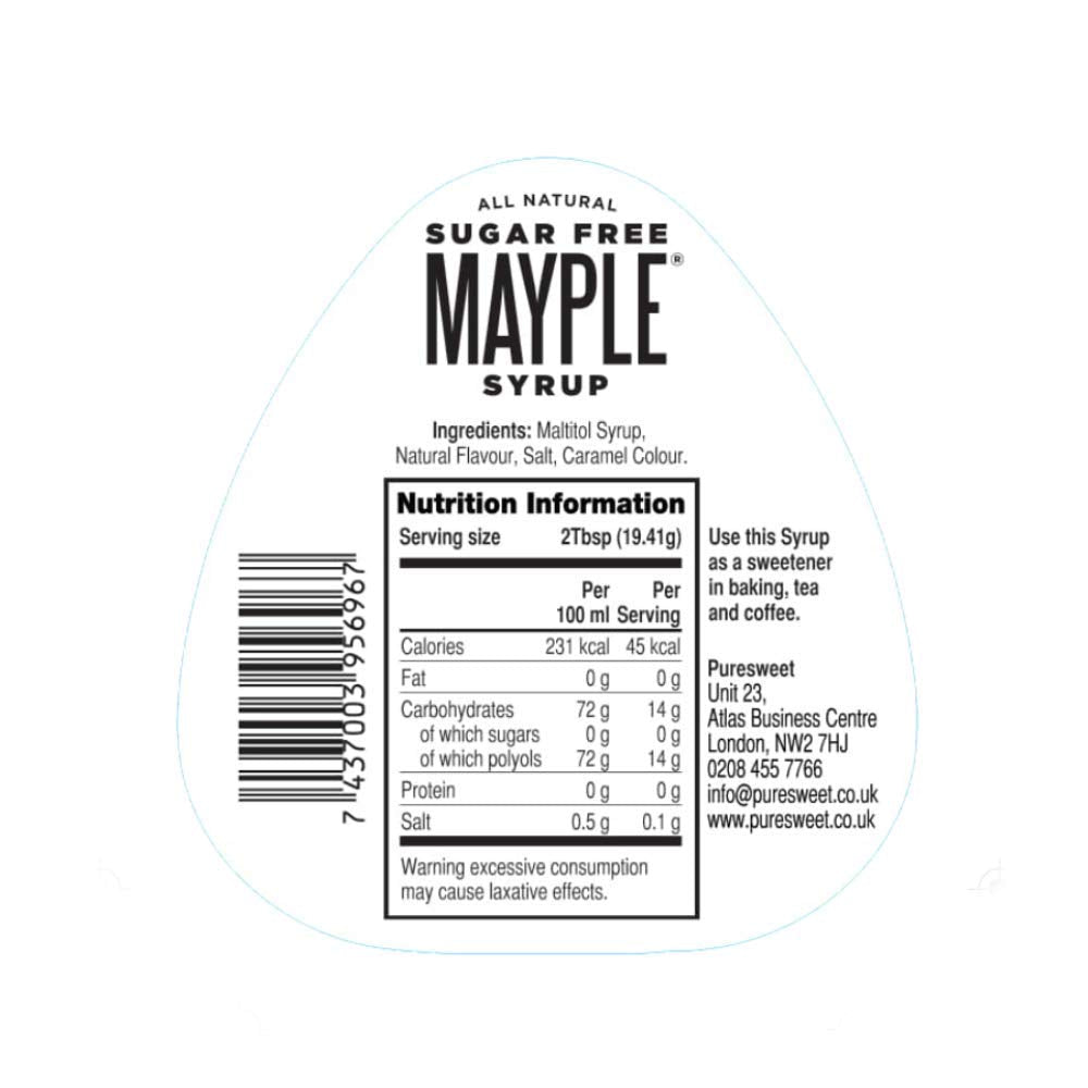 Puresweet Sugar Free Maple Syrup Alternative - 100% Natural Flavor | 355 ml Liquid 3