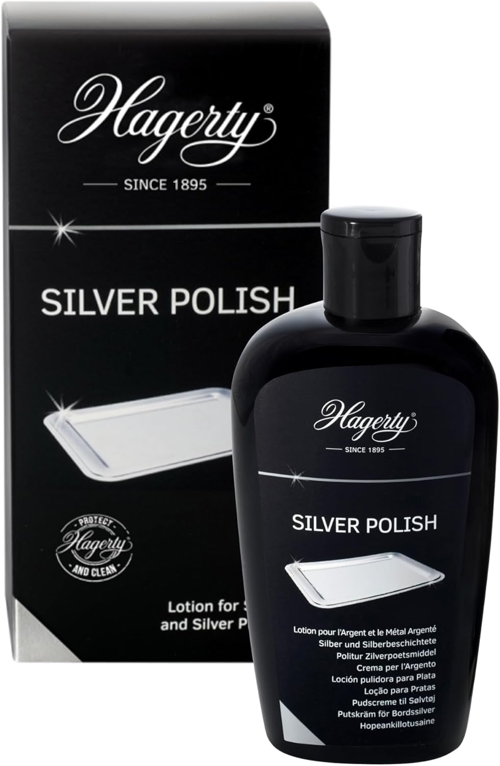 Hagerty Silver Polish - Efficient Cleaning & Tarnish Protection | 250 ml Cream