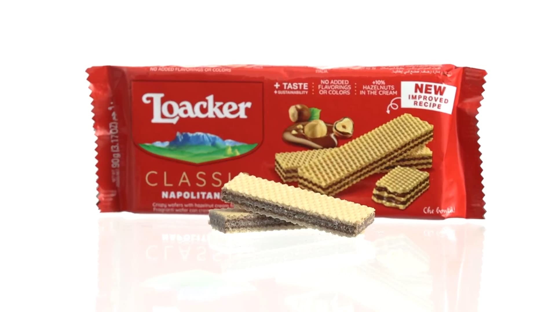 Loacker Classic Napolitaner Hazelnut Wafer Biscuits, 90g 4