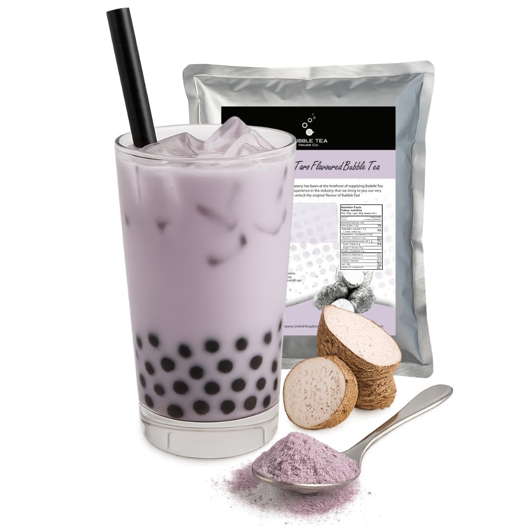 Bubble Tea House Co. Taro Powder - 1kg Bulk Pack | Makes 35 Servings | Gluten & Lactose Free 1