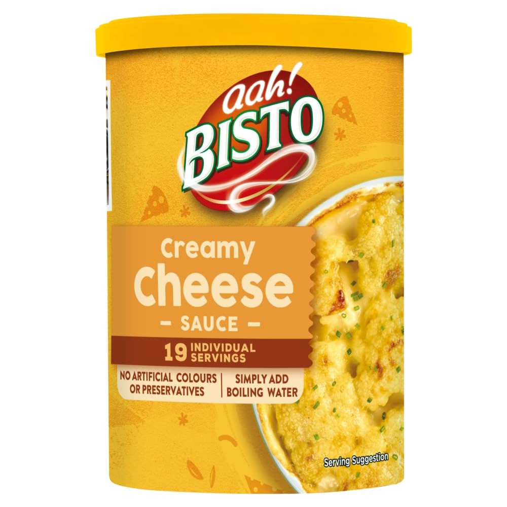Bisto Thick, Creamy and Delicious Cheese Sauce Mix - 170g Drum 1