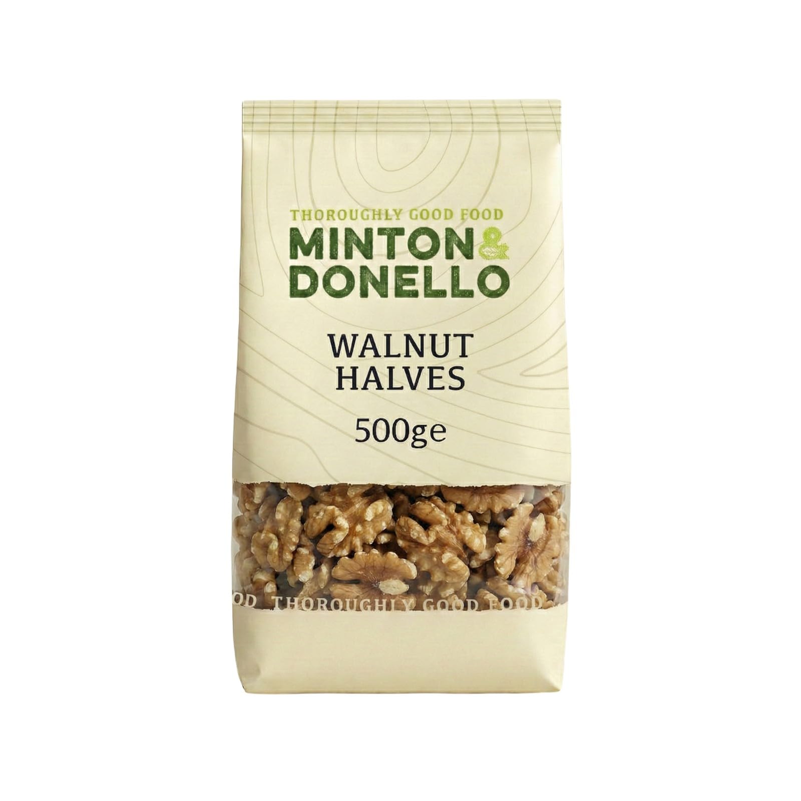 Minton & Donello Walnut Halves - Fresh, Crunchy, Rich in Omega-3 | 500g Pack 1
