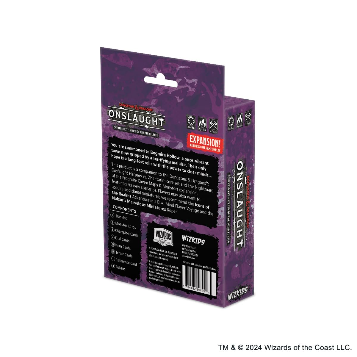 WizKids Grasp of the Mind Flayer Scenario Kit - Dungeons & Dragons Extension | Cardboard | English