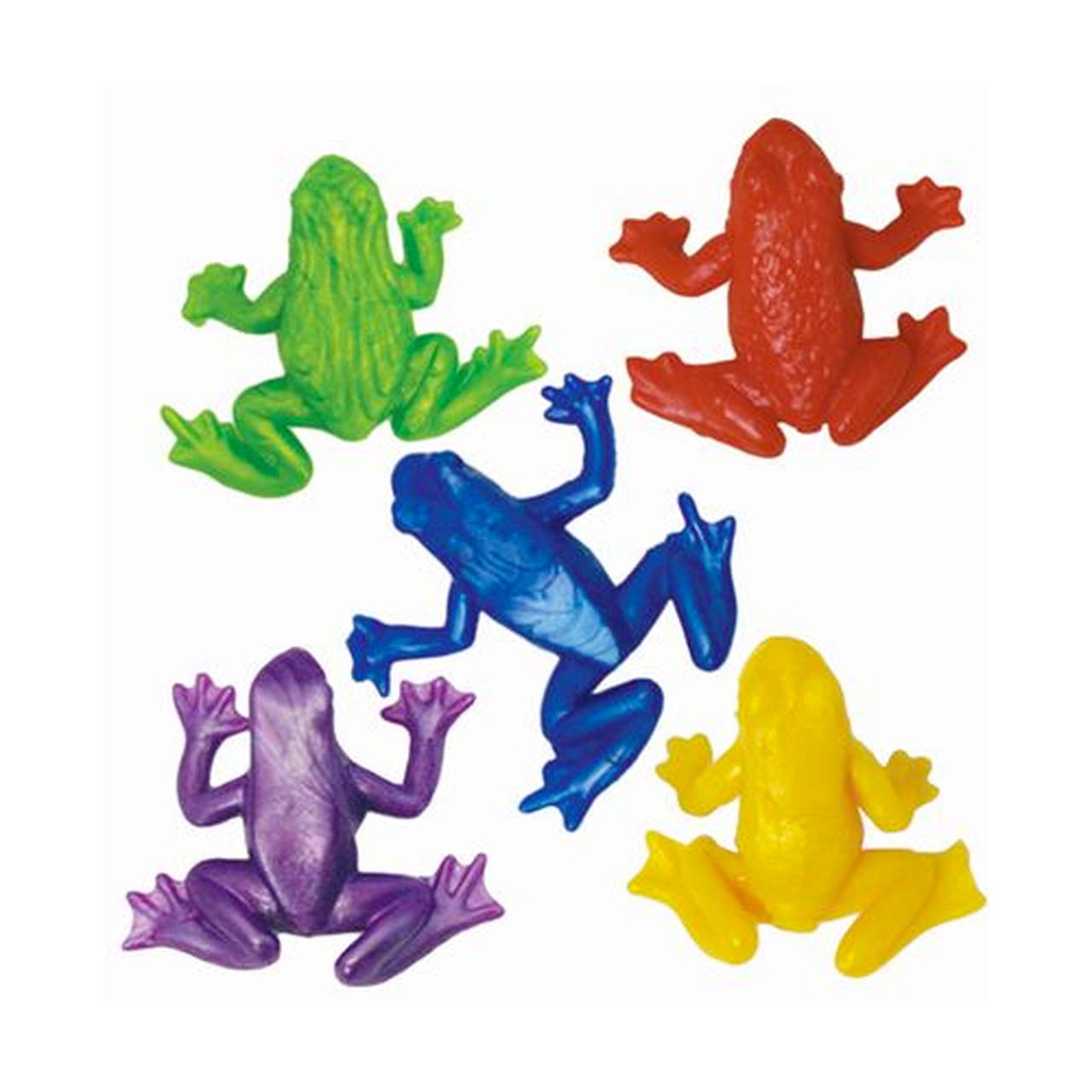 Multicolour Stretchy Frogs Party Bag Fillers - 12Pk for Kids Birthday Favors, Lucky Dip Prizes & Classroom Rewards 1