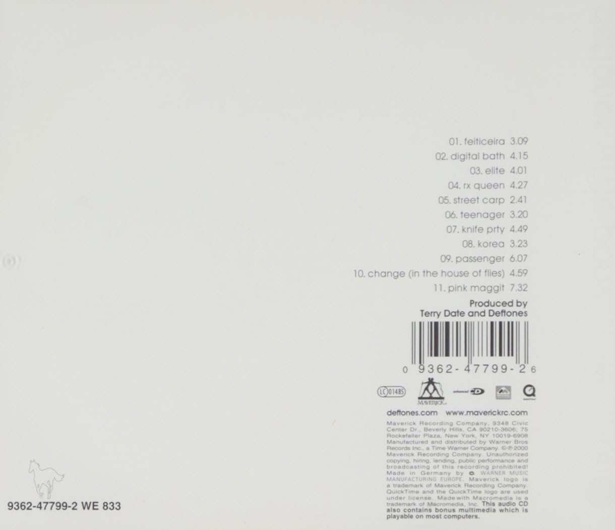 Deftones - White Pony [Audio CD]