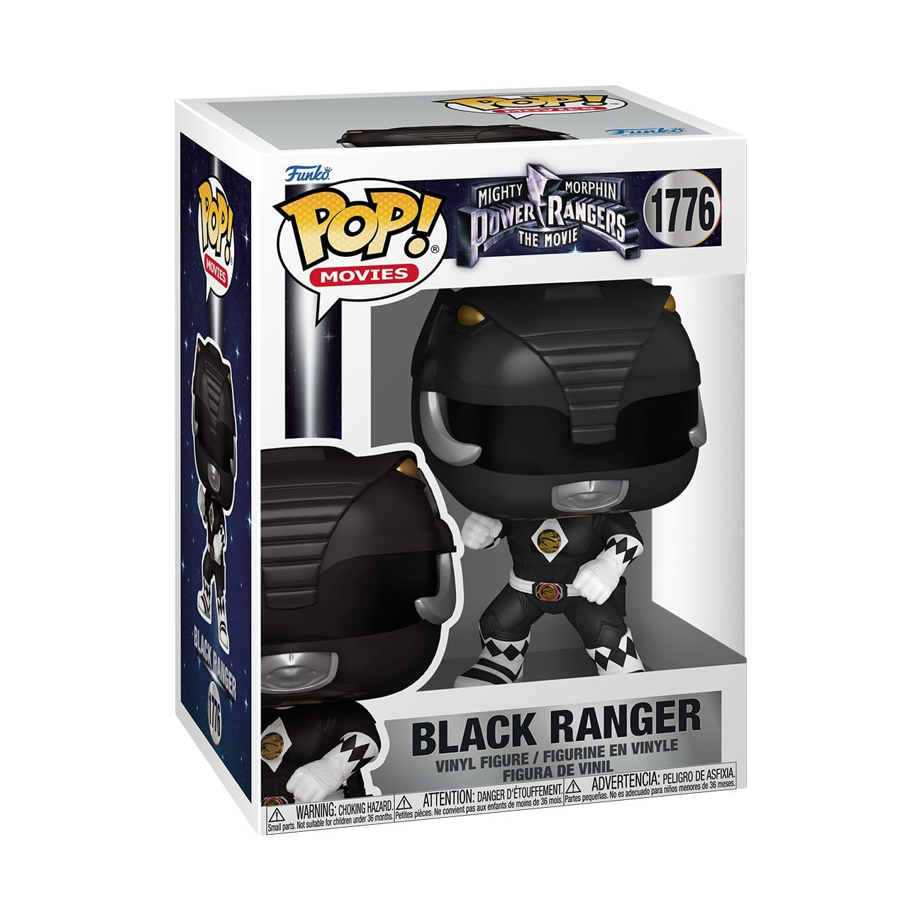 Funko Pop! Movies: Mighty Morphin Power Rangers Movie - Black Ranger Vinyl Figure 1