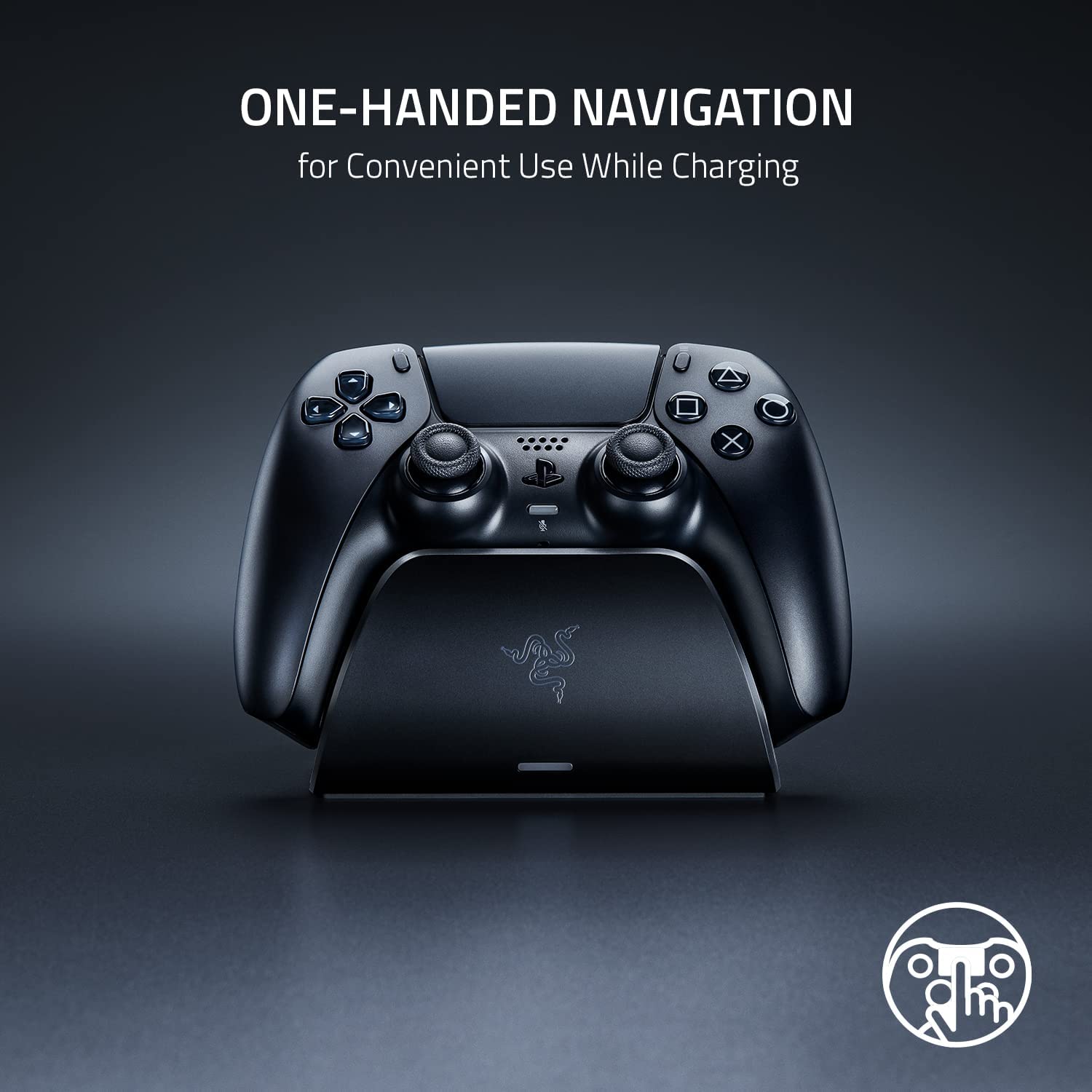 Razer Universal Quick Charging Stand for PlayStation 5 DualSense Controller - Midnight Black 5
