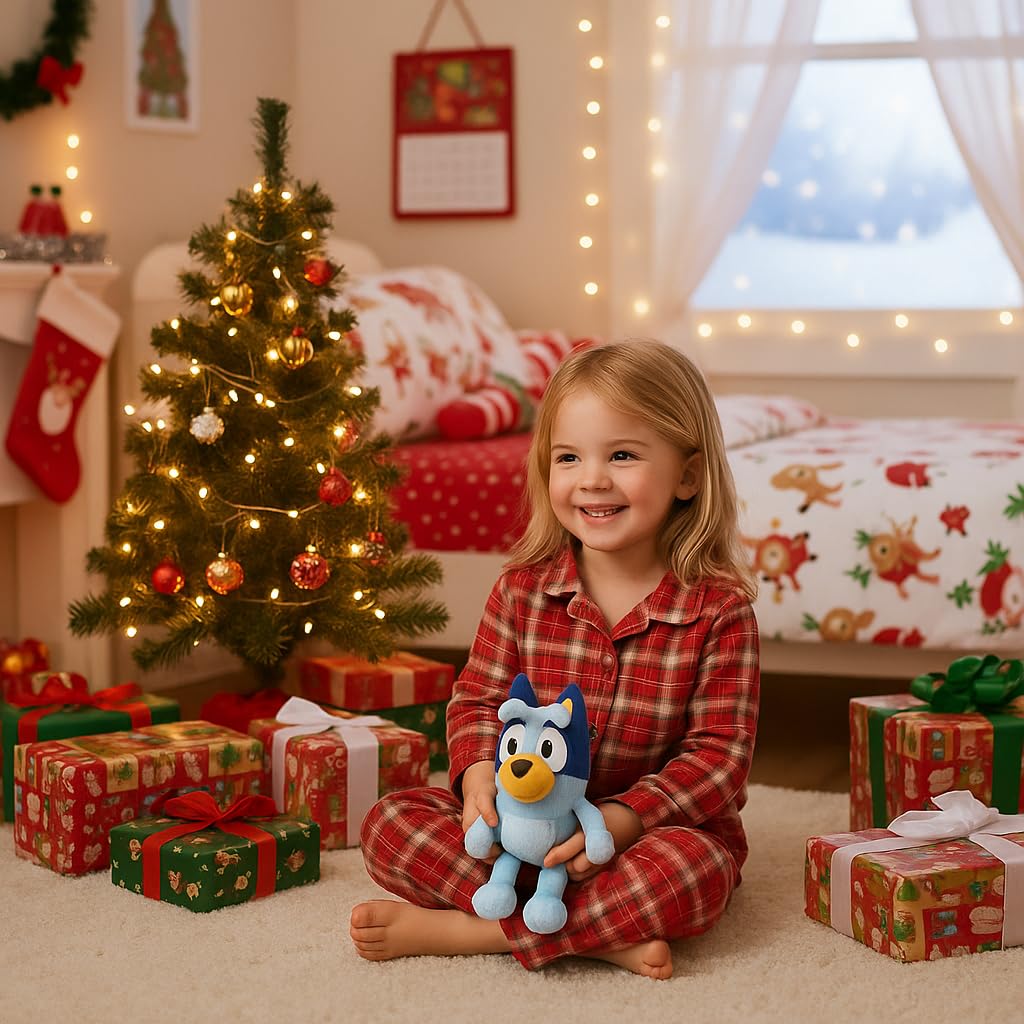 Bluey Plush Gift Set - Official Plush & Bingo Socks for Kids 15