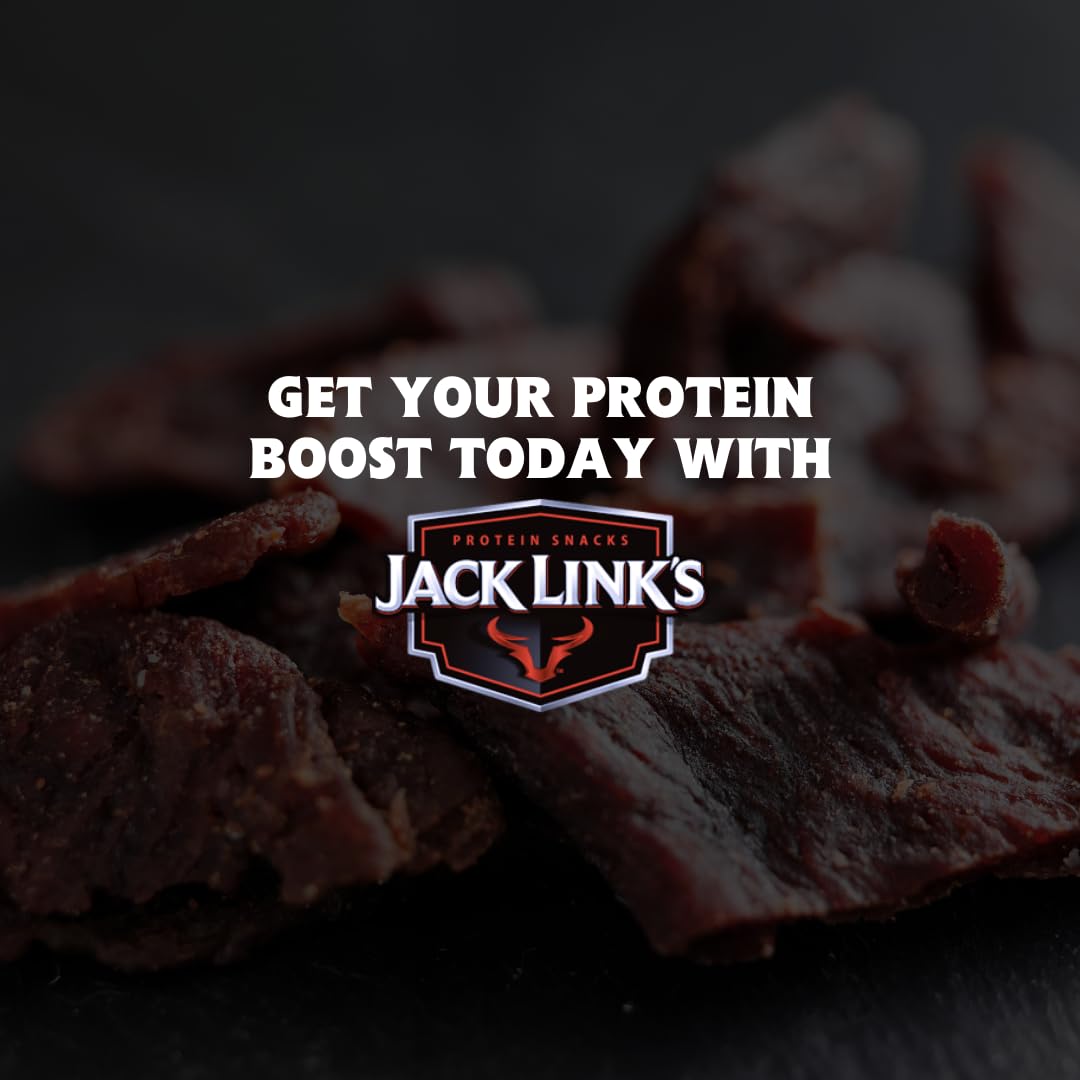 Jack Link's Beef Jerky Sweet & Hot Flavour Multipack of 12 x 25g High Protein Meat Snack