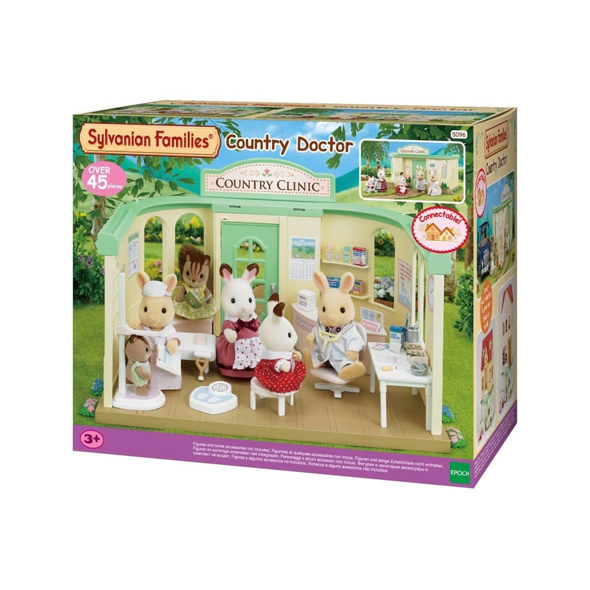 Sylvanian Families Country Doctor Playset - Role Play Clinic with 30+ Pieces