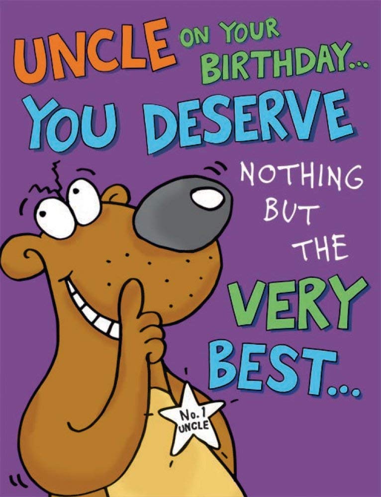 Piccadilly Greetings Humour Birthday Card for Uncle | 8 x 6 Inches | Colorful 1