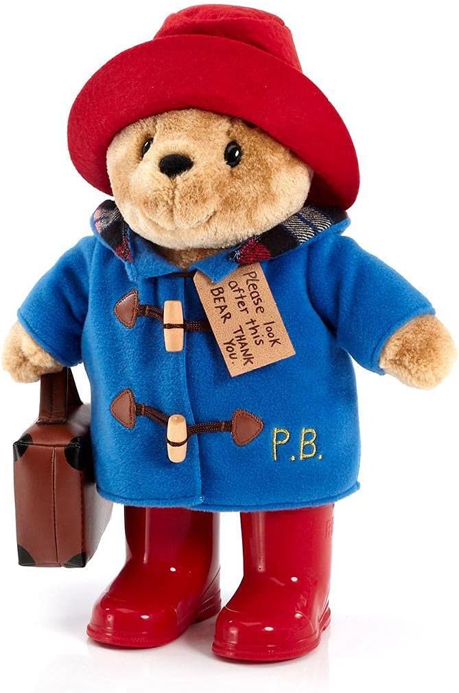 Classic Paddington Bear Plush with Suitcase and Boots - 33cm 7