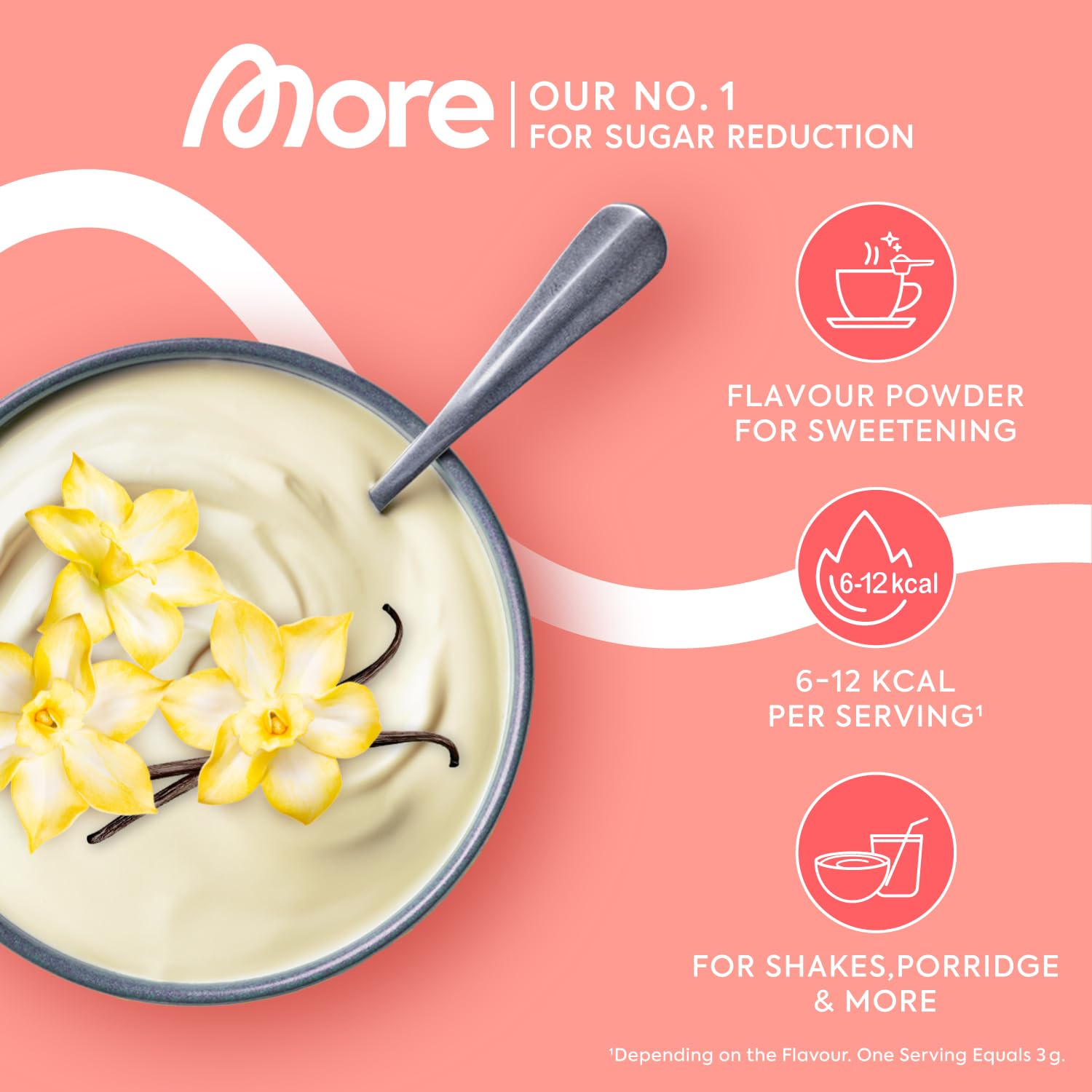 MORE Nutrition Chunky Flavour Vanilla Perfection 150g 3